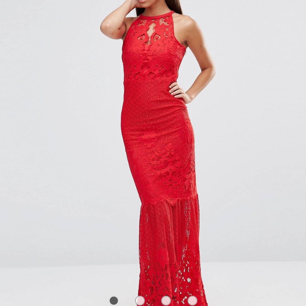 Petite-Friendly Lipsy Lace Fishtail Dress Size 0